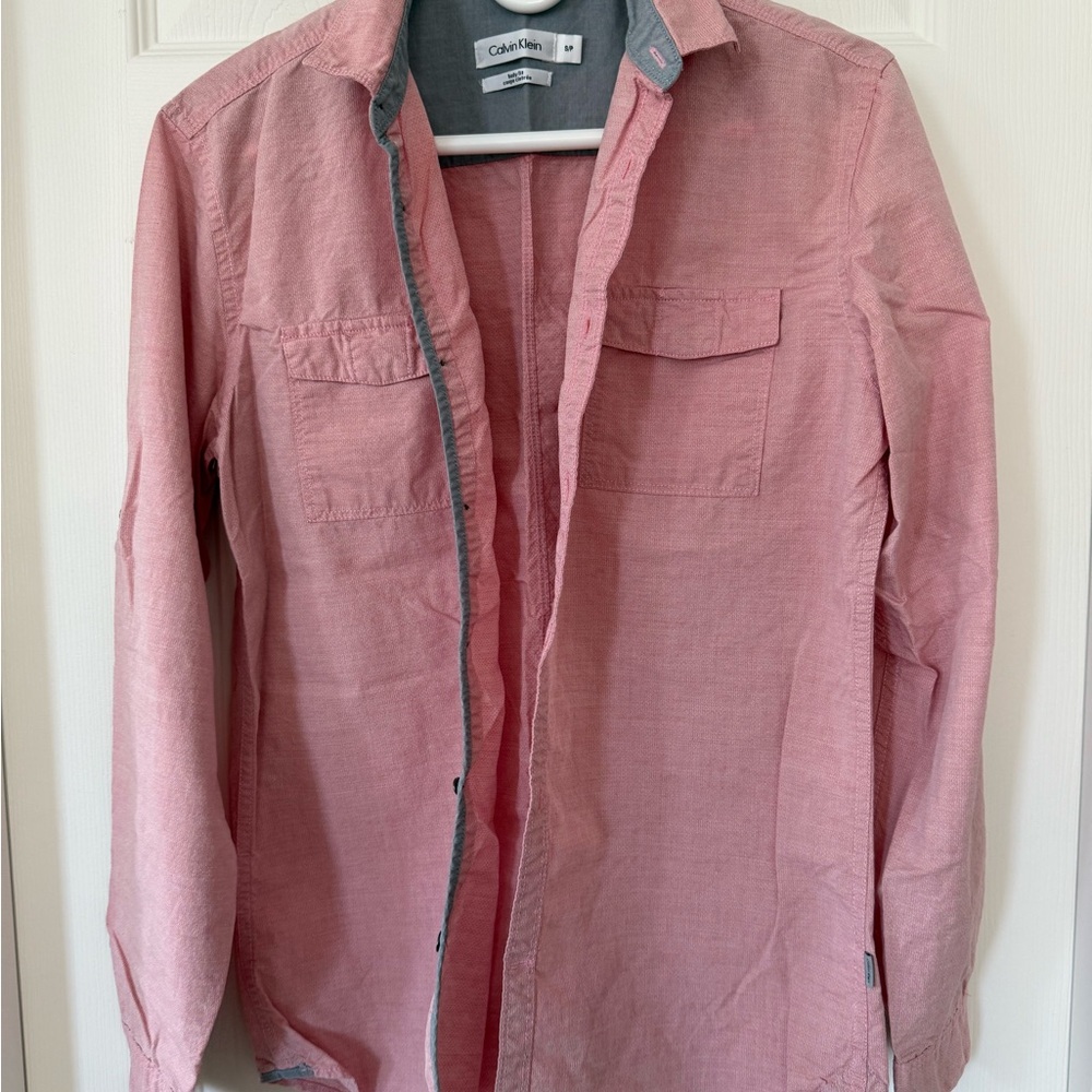Calvin Klein Pink Casual Button Down Shirt